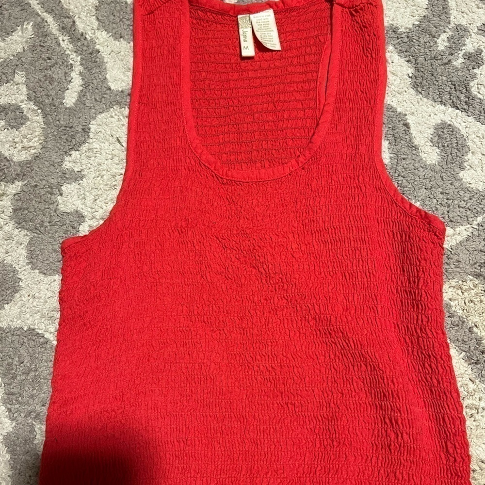 Red tank top size medium
